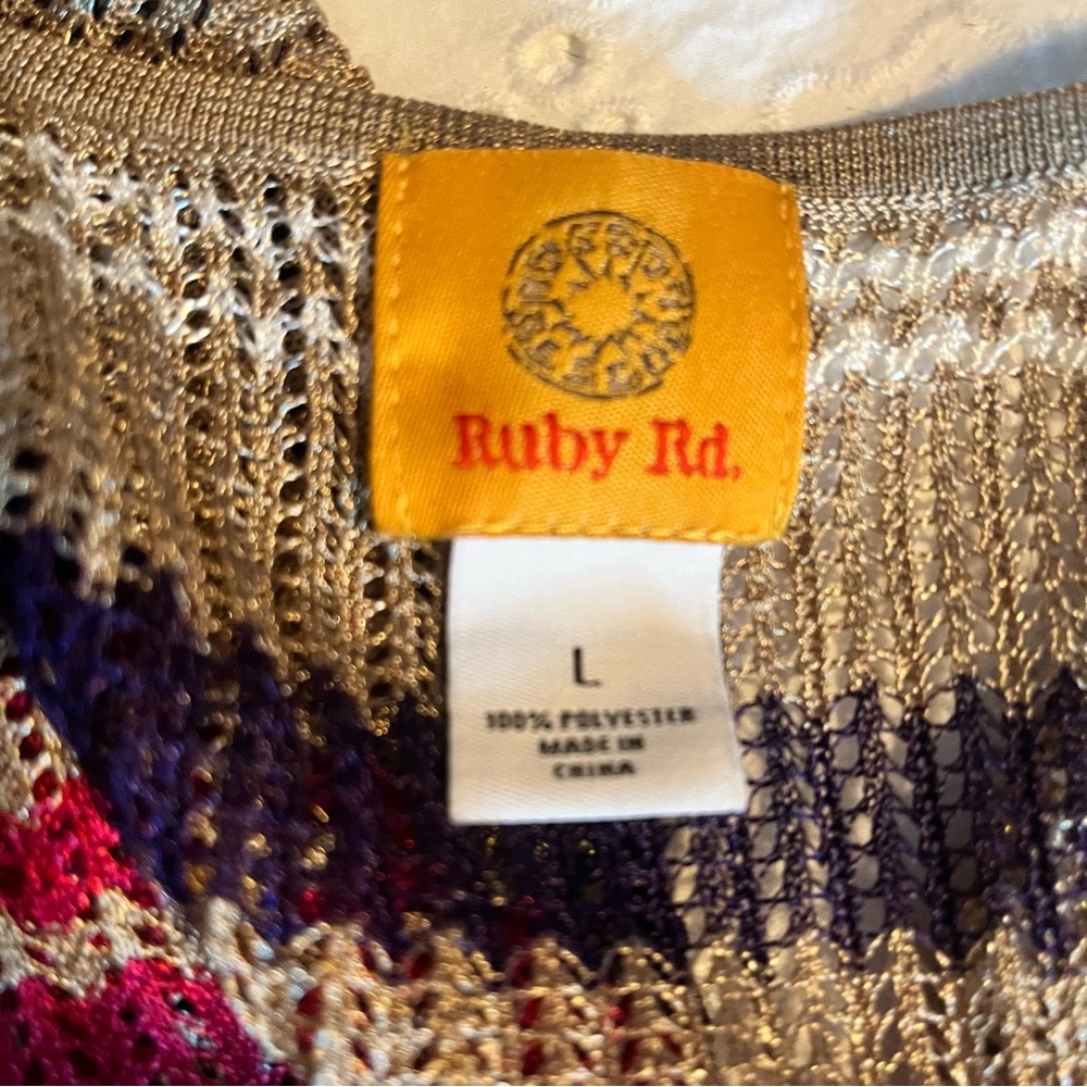 Ruby Rd. Multicolor Striped Cardigan - Picture 4 of 4